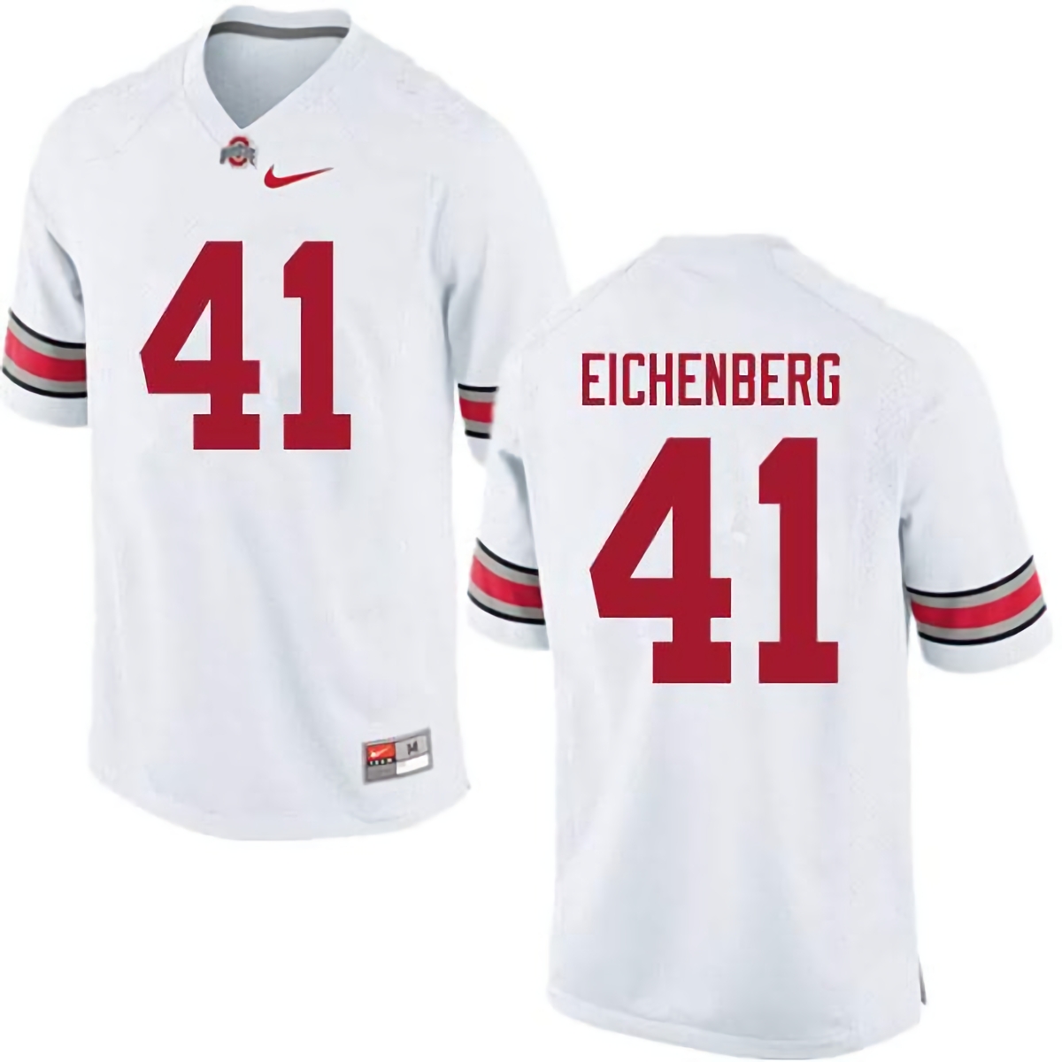 Tommy Eichenberg Ohio State Buckeyes Men's NCAA #41 Nike White College Stitched Football Jersey HVC0656OI
